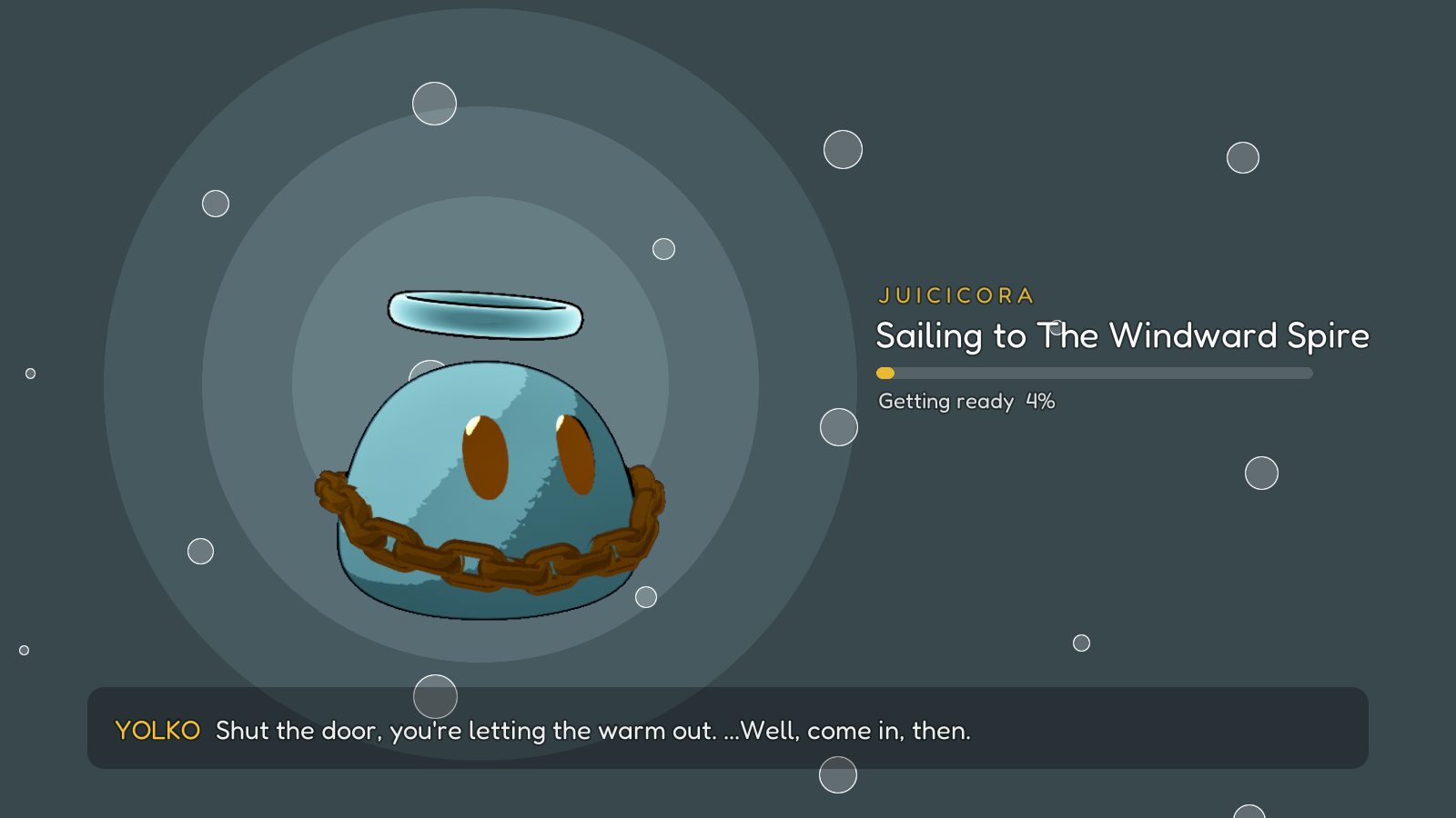 The loading screen, showing a Soul in its outfit